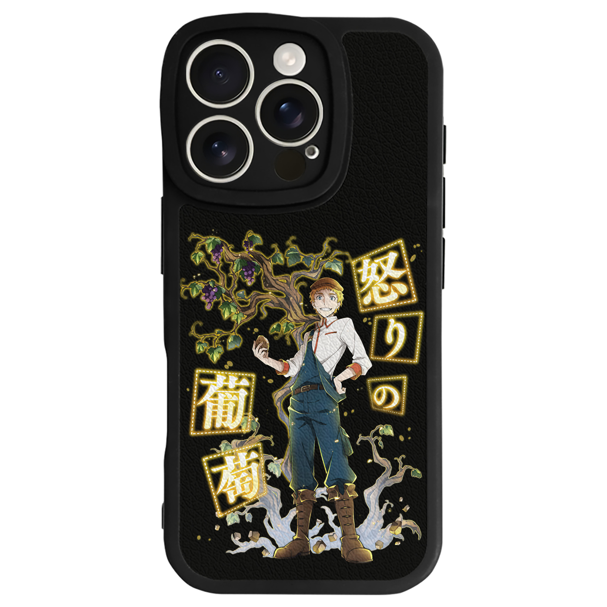 （画像用） 文豪ストレイドッグス Bungo Stray Dogs 【iPhone 16シリーズ対応】シリコンスマホケース（レザー調） 材質：シリコン